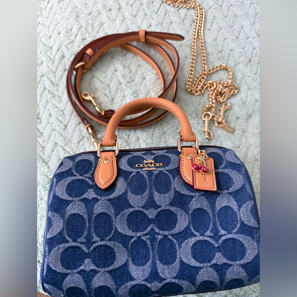Brand new Coach Denim Mini Rowan
